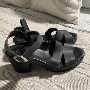 TopShop Black Heeled Sandal